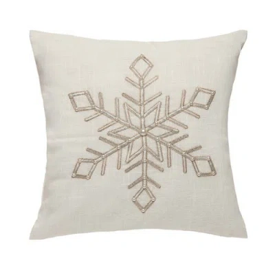 C & F Home C&f Home Champagne Snowflake Pillow In Neutral
