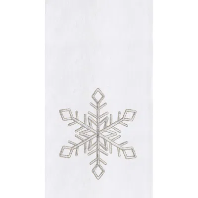 C & F Home C&f Home Champagne Snowflake Towel In White