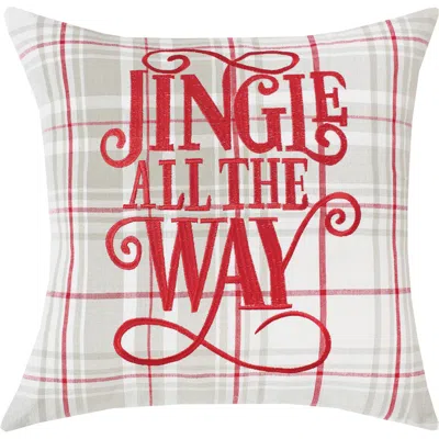 C & F Home C&f Home Jingle All The Way Printed Christmas Throw Pillow, 18" X 18" In Gray