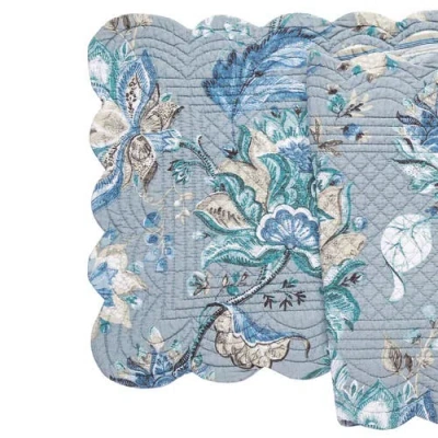 C & F Home C&f Home Morrison Table Runner 14" X 51" In Blue