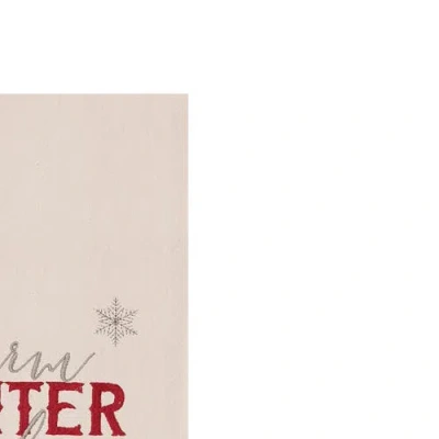 C & F Home C&f Home 27" X 18" Nordic Christmas "winter Wishes" Sentiment Featuring Deer On Beige Background Chr In Neutral