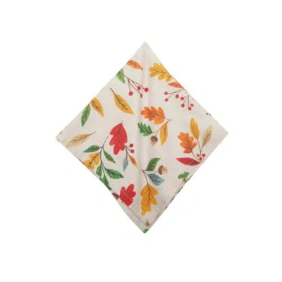 C & F Home C&f Home Harvest Leaves Napkin Set Of 6 In Multi