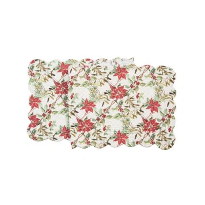 C & F Home C&f Home Eve Table Runner 14" X 51" In Red