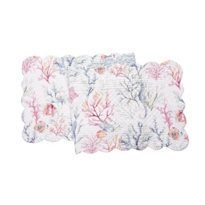 C & F Home C&f Home Nori Coral Table Runner In Pink