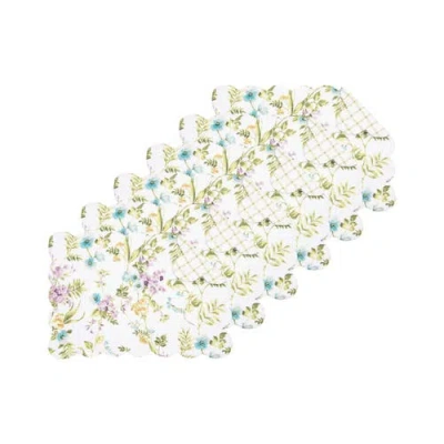 C & F Home C&f Home Carley Placemats Set Of 6, 13" X 19" In Green