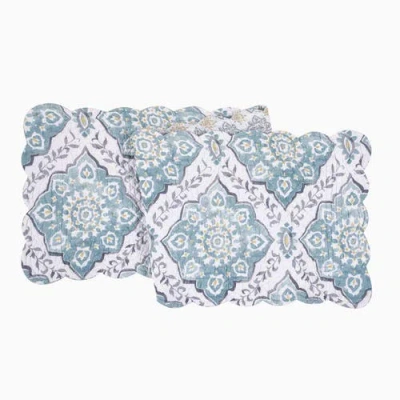 C & F Home C&f Home Harlan Table Runner 14" X 51" In Blue