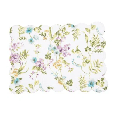 C & F Home C&f Home Carley Placemats Set Of 6, 13" X 19" In Green