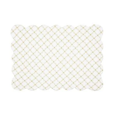 C & F Home C&f Home Carley Placemats Set Of 6, 13" X 19" In Green