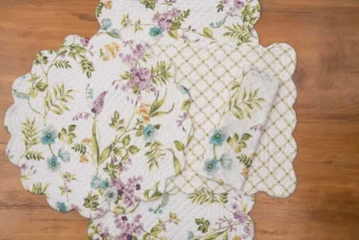 C & F Home C&f Home Carley Placemats Set Of 6, 13" X 19" In Green