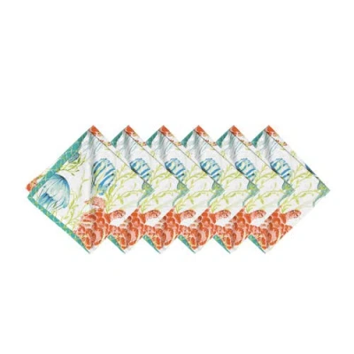 C & F Home C&f Home Paradise Sound Napkin Set Of 6 In Multi