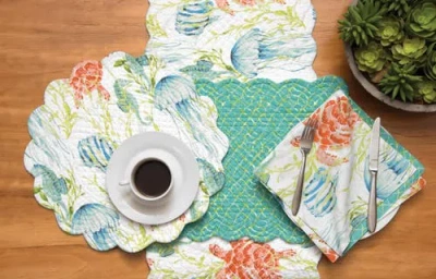 C & F Home C&f Home Paradise Sound Napkin Set Of 6 In Multi