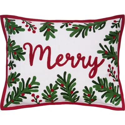C & F Home C&f Home Merry Botanical Sprig Christmas Pillow In Multi