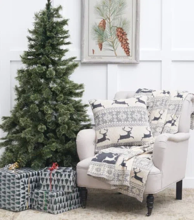 C & F Home C&f Home Deer Decorative Throw Pillows In Gray