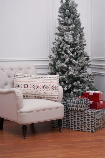 C & F Home C&f Home Snowflake Christmas Throw Pillow, 16" X 24" In Neutral