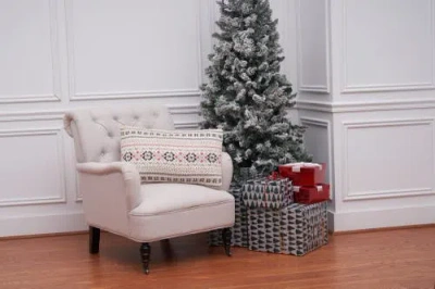 C & F Home C&f Home Snowflake Christmas Throw Pillow, 16" X 24" In Neutral