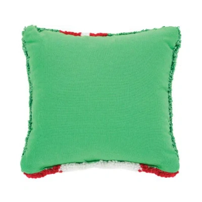 C & F Home C&f Home Santa Hooked Small Christmas Accent Pillow, 8" X 8" In Multi
