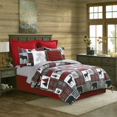 C & F Home C&f Home Buffalo Check Christmas Holiday Throw Pillow, 14" X 18" In Red