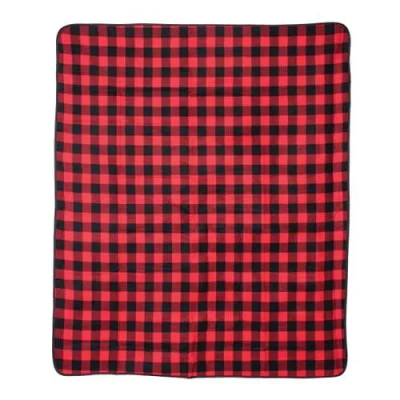 C & F Home C&f Home Buffalo Check Picnic 50" X 60" Throw Blanket In Red