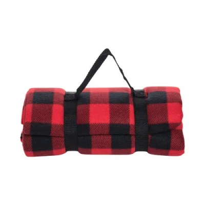 C & F Home C&f Home Buffalo Check Picnic 50" X 60" Throw Blanket In Red