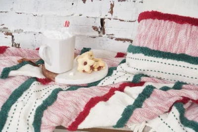 C & F Home C&f Home Benn Throws In Red