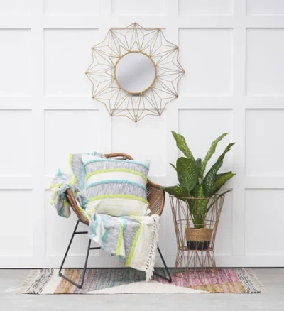 C & F Home C&f Home Benn Throws In Multi