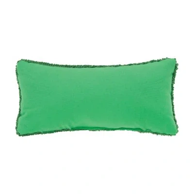 C & F Home C&f Home Christmas "jolly" Peppermint Red Nose Reindeer Accent Pillow, 6" X 12" In Green