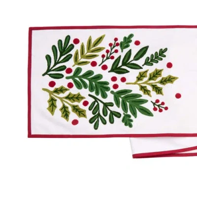 C & F Home C&f Home Botanical Christmas Table Runner 14" X 72" In Multi