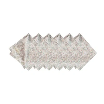 C & F Home C&f Home Elaina Napkin Set Of 6 In Gray