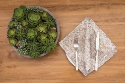 C & F Home C&f Home Elaina Napkin Set Of 6 In Gray