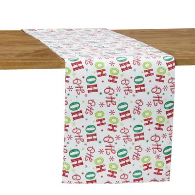 C & F Home C&f Home Ho Ho Ho Table Runner 14" X 72" In Multi