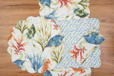 C & F Home C&f Home Marino Reversible Colorful Coastal Napkin Set Of 6 In Multi