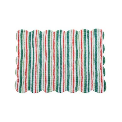 C & F Home C&f Home Delwyn Cardinal Placemats Set Of 6, 13" X 19" In Red