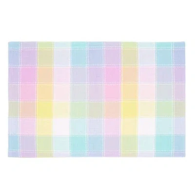 C & F Home C&f Home Hana Color Block Plaid Placemats Set Of 6, 13" X 19" In Multi