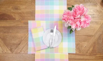 C & F Home C&f Home Hana Color Block Plaid Placemats Set Of 6, 13" X 19" In Multi