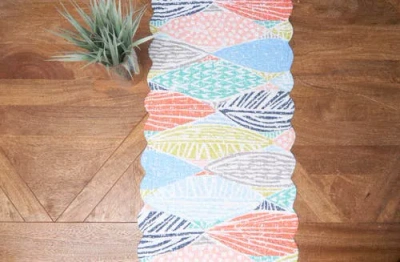 C & F Home C&f Home Surfside Sound Cotton Table Runner 14" X 51" In Multi