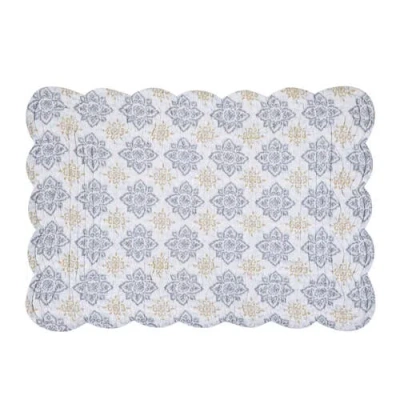 C & F Home C&f Home Harlan Placemats Set Of 6, 13" X 19" In Blue