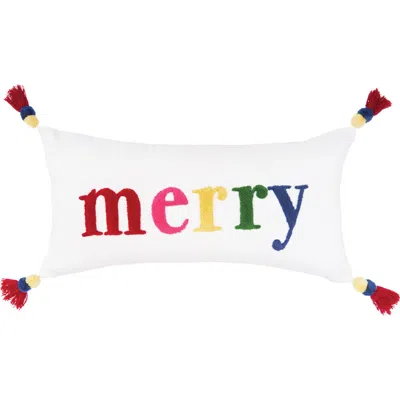 Carol & Frank Boho Merry Throw Pillow, 12" X 24" In Multi