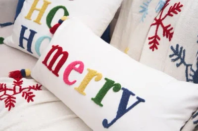 Carol & Frank Boho Merry Throw Pillow, 12" X 24" In Multi