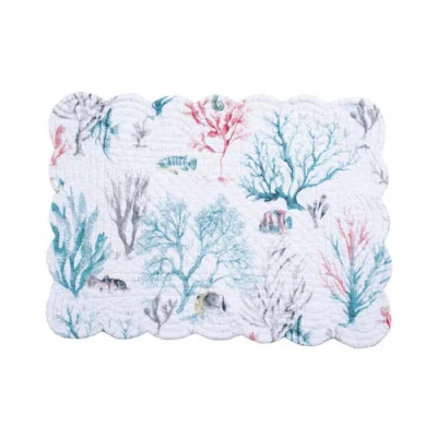 C & F Home C&f Home St.vincent Placemats Set Of 6 In Blue