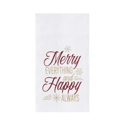 C & F Home C&f Home Merry Everything Happy Always Towel In White