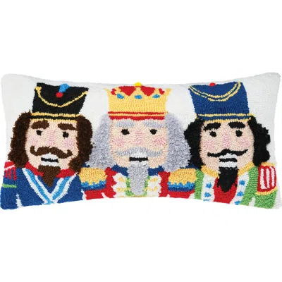 C & F Home C&f Home Nutcracker Trio Hooked Christmas Throw Pillow, 12" X 24" In Multi