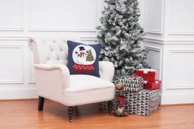 C & F Home C&f Home Snowman And Christmas Tree In Black