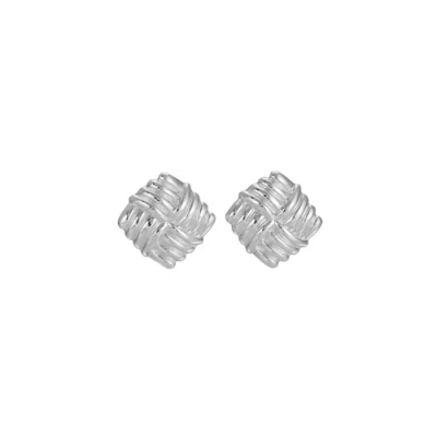 Heaven Mayhem Wind Earrings Silver In White