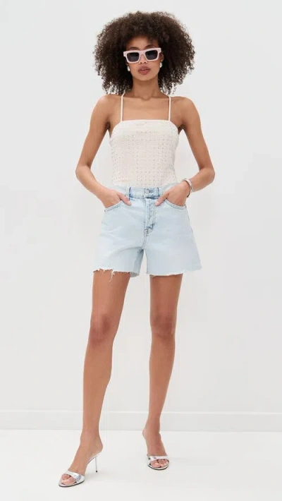 Dur Doux Madison T-strap Bodysuit Cream Stud In White