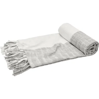 Elisabeth York Eva Stone Throw Blanket In Gray