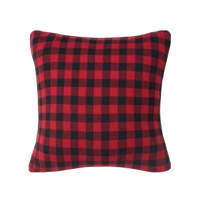 C & F Home C&f Home Pine Trees On Plaid Christmas Pillow, 20" X 20" In Red