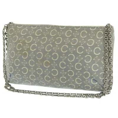 Pre-owned Celine Light Blue Canvas Shoulder Bag ()