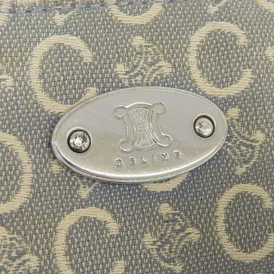 Pre-owned Celine Light Blue Canvas Shoulder Bag ()