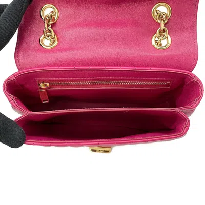 Pre-owned Celine Pink Leather Shoulder Bag ()