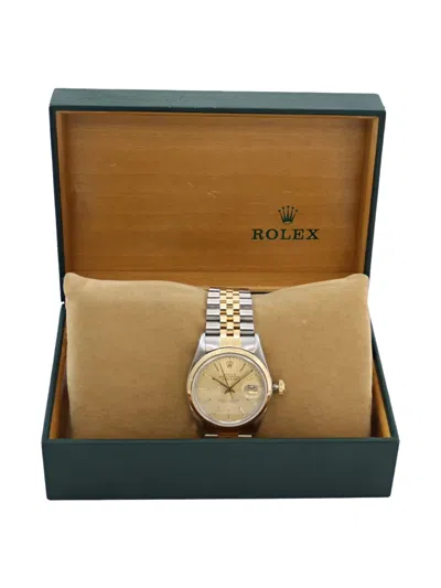 Pre-owned Rolex Datejust 36mm In Gold